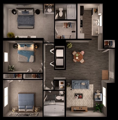 3 bed 2 bath at Sundance and Sausalito Apartments, Texas, 77840